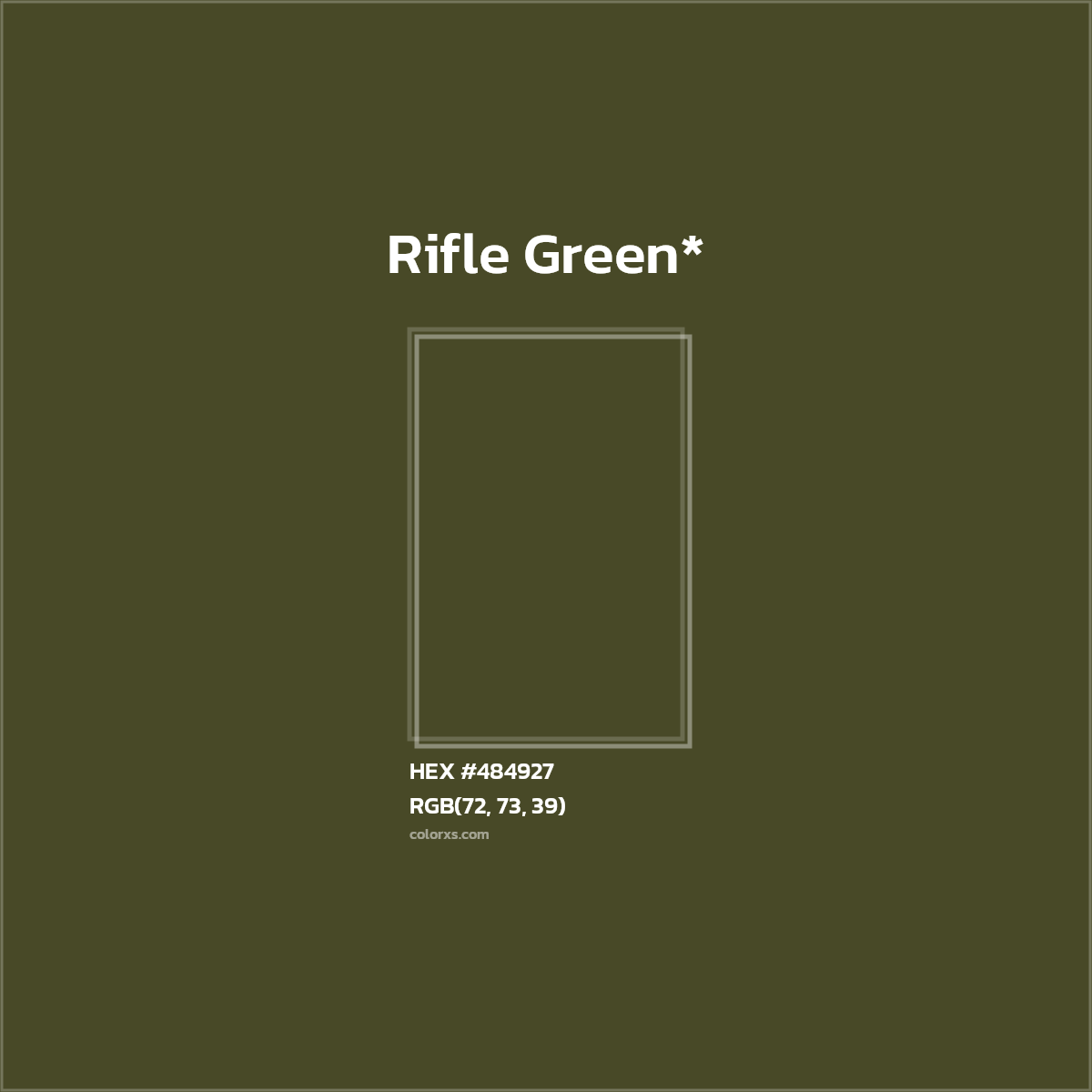 HEX #484927 Color Name, Color Code, Palettes, Similar Paints, Images