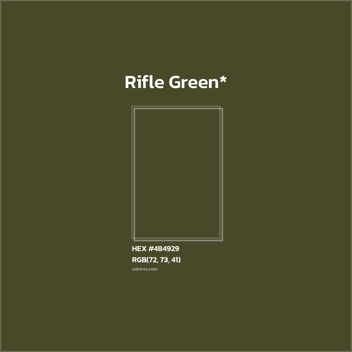 HEX #484929 Color Name, Color Code, Palettes, Similar Paints, Images