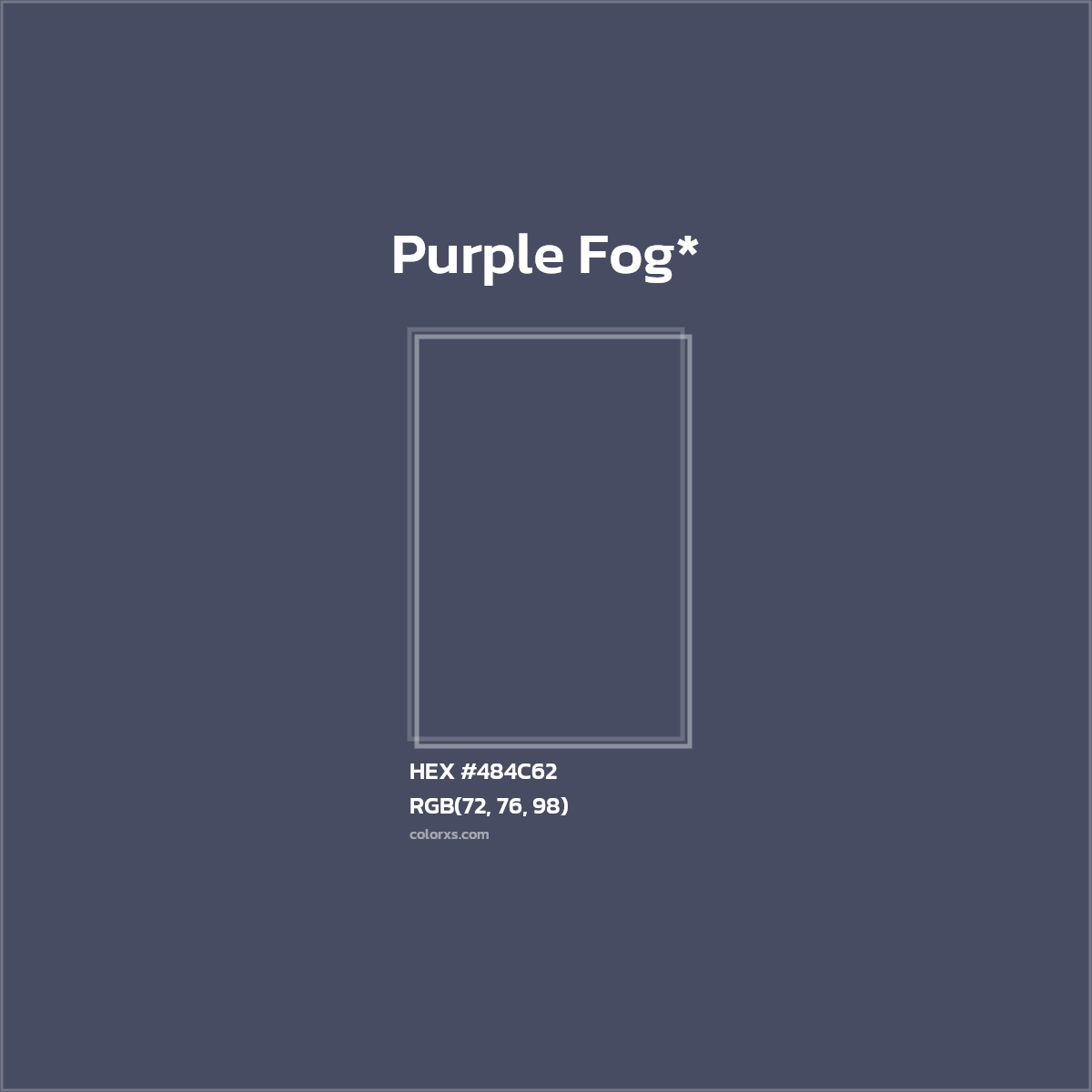 HEX #484C62 Color Name, Color Code, Palettes, Similar Paints, Images