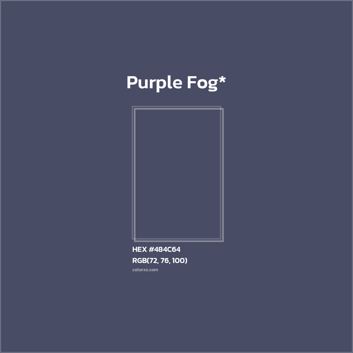 HEX #484C64 Color Name, Color Code, Palettes, Similar Paints, Images