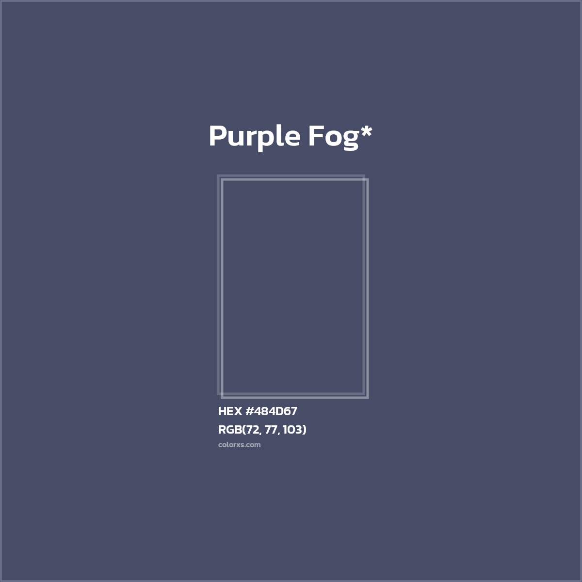 HEX #484D67 Color Name, Color Code, Palettes, Similar Paints, Images