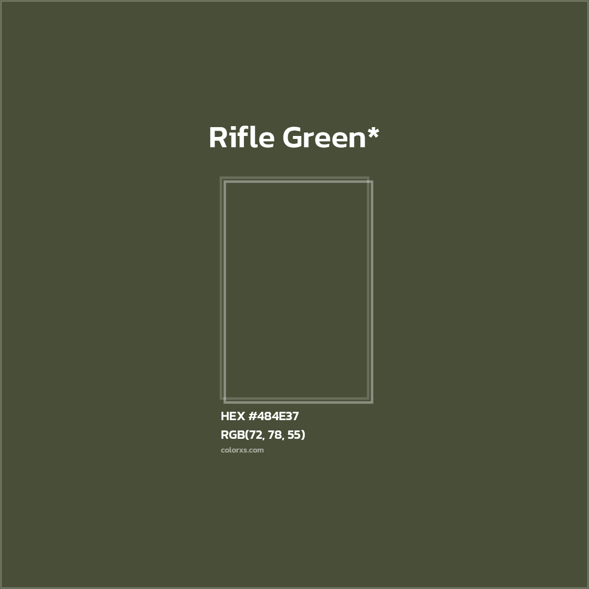 HEX #484E37 Color Name, Color Code, Palettes, Similar Paints, Images