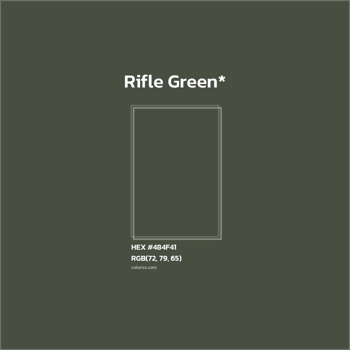 HEX #484F41 Color Name, Color Code, Palettes, Similar Paints, Images