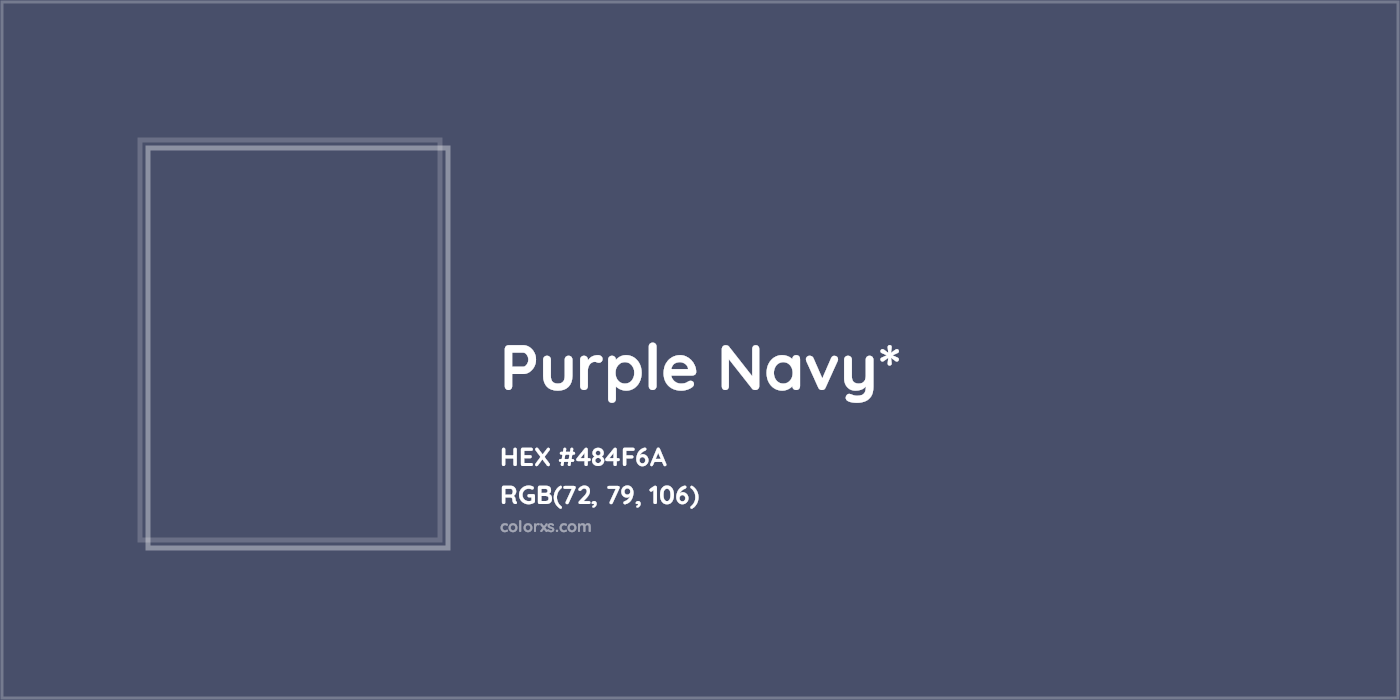 HEX #484F6A Color Name, Color Code, Palettes, Similar Paints, Images
