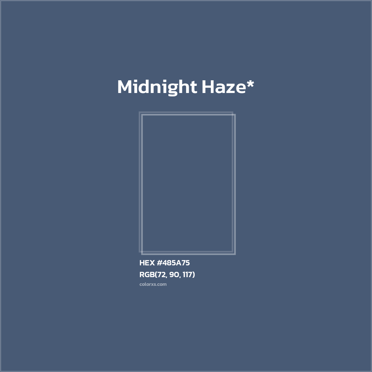 HEX #485A75 Color Name, Color Code, Palettes, Similar Paints, Images