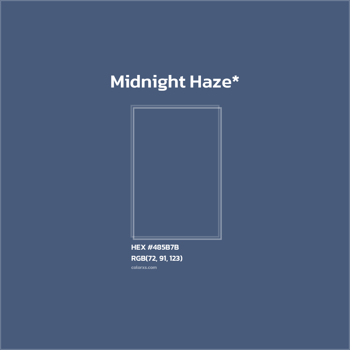 HEX #485B7B Color Name, Color Code, Palettes, Similar Paints, Images