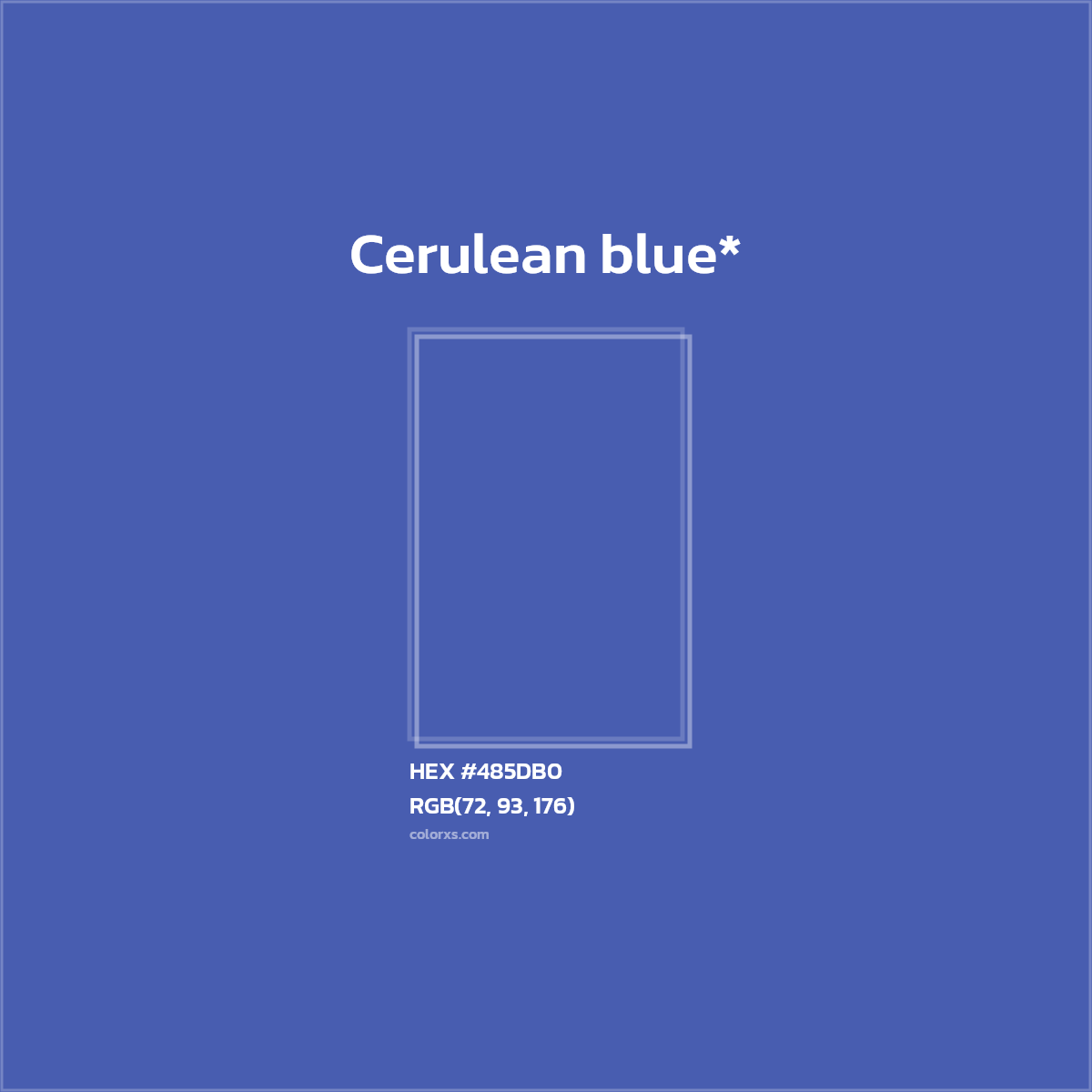 HEX #485DB0 Color Name, Color Code, Palettes, Similar Paints, Images