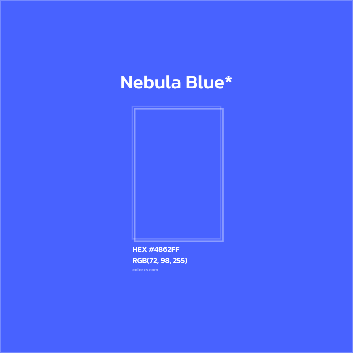 HEX #4862FF Color Name, Color Code, Palettes, Similar Paints, Images