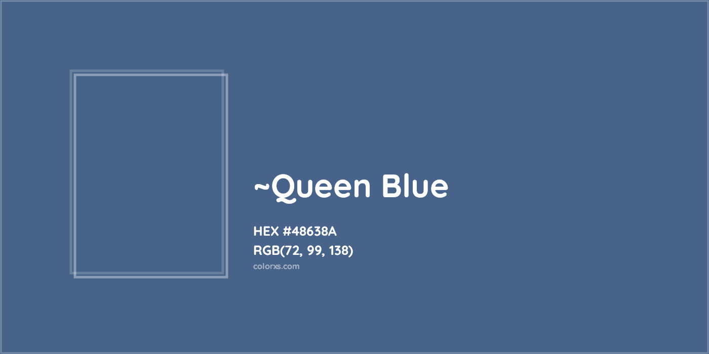 HEX #48638A Color Name, Color Code, Palettes, Similar Paints, Images