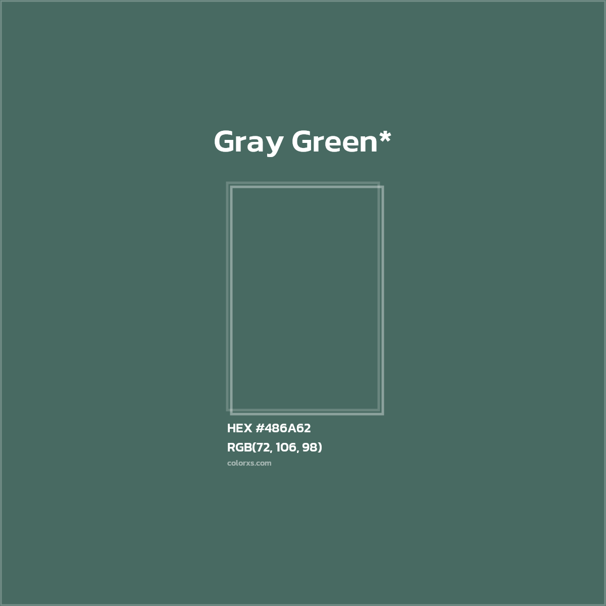HEX #486A62 Color Name, Color Code, Palettes, Similar Paints, Images