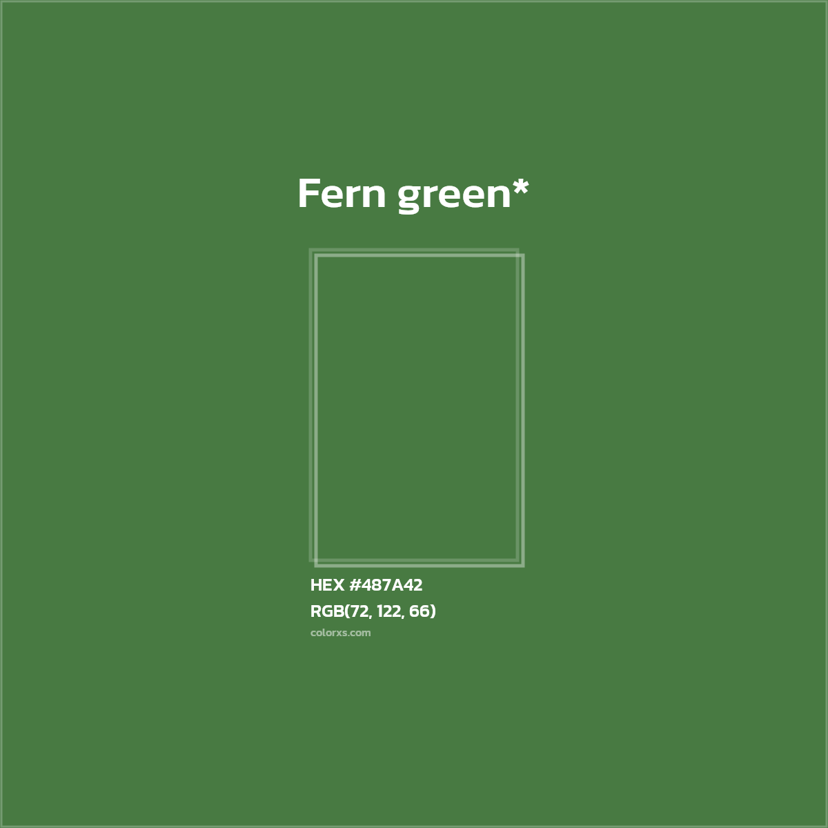 HEX #487A42 Color Name, Color Code, Palettes, Similar Paints, Images