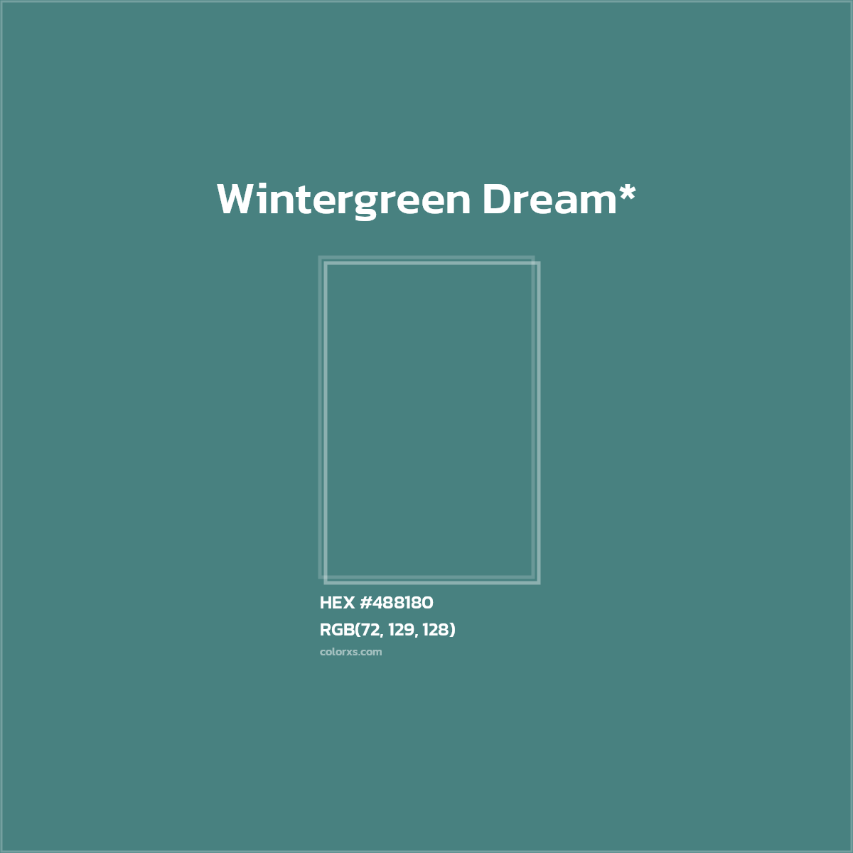 HEX #488180 Color Name, Color Code, Palettes, Similar Paints, Images