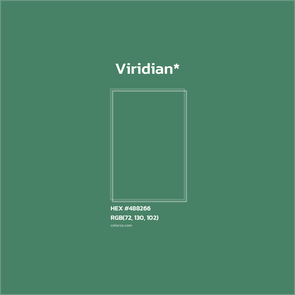 HEX #488266 Color Name, Color Code, Palettes, Similar Paints, Images