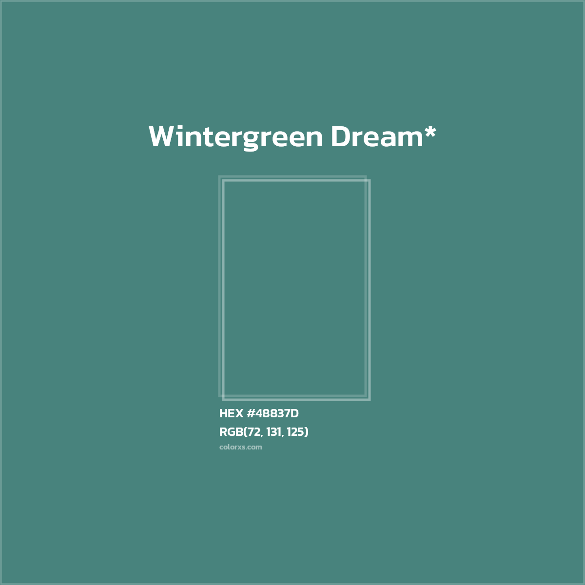 HEX #48837D Color Name, Color Code, Palettes, Similar Paints, Images