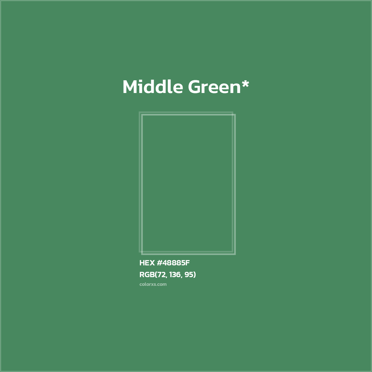 HEX #48885F Color Name, Color Code, Palettes, Similar Paints, Images