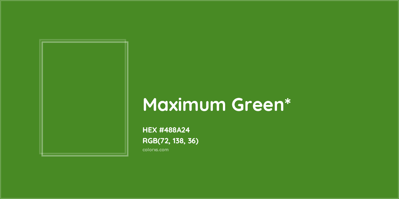 HEX #488A24 Color Name, Color Code, Palettes, Similar Paints, Images