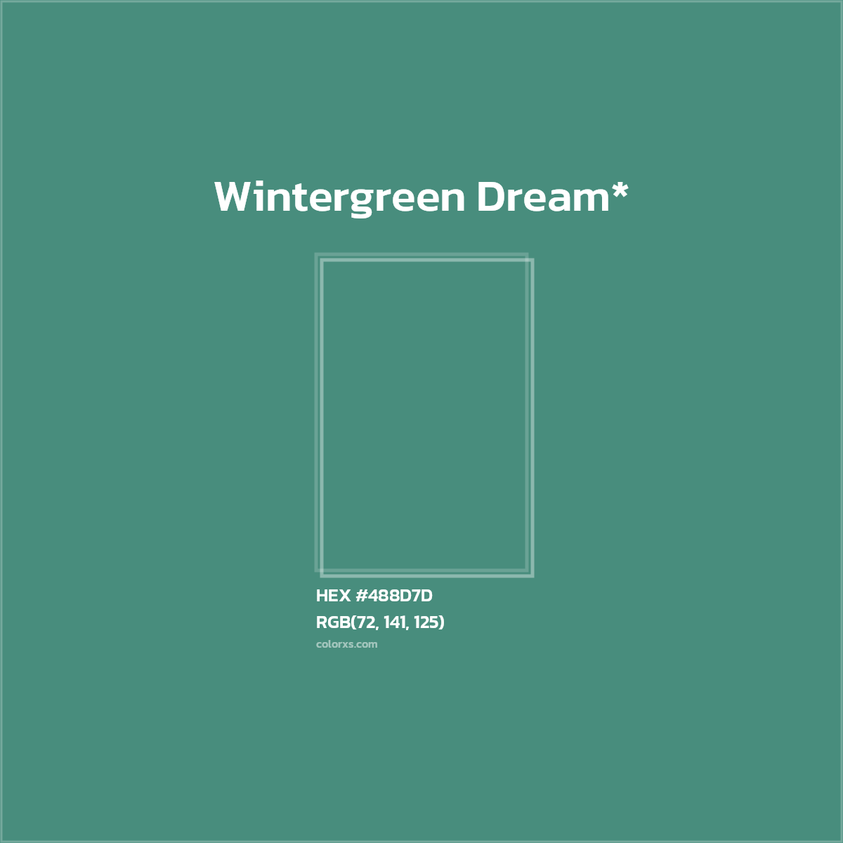 HEX #488D7D Color Name, Color Code, Palettes, Similar Paints, Images