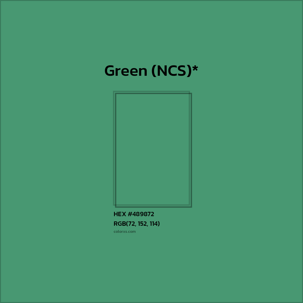 HEX #489872 Color Name, Color Code, Palettes, Similar Paints, Images