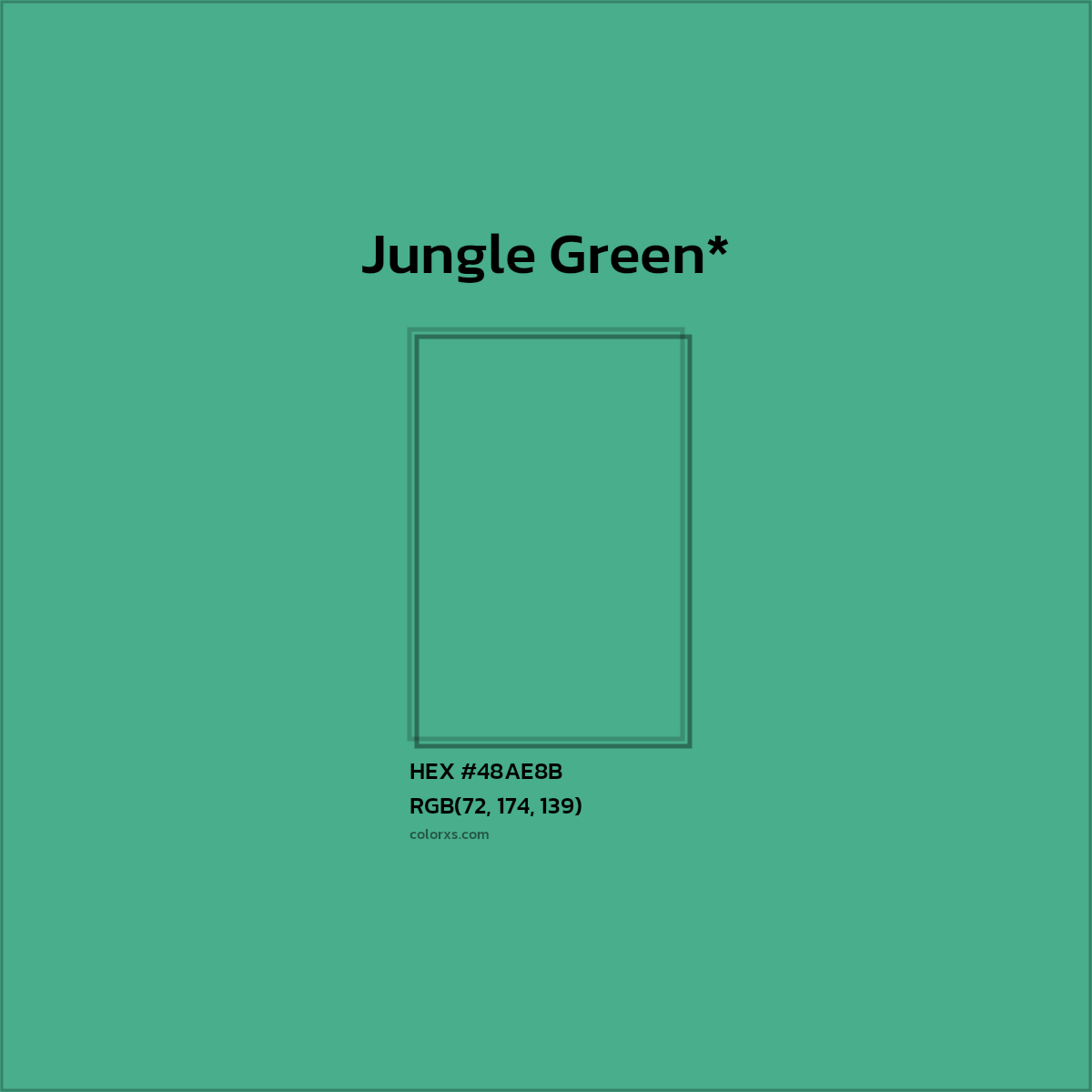 HEX #48AE8B Color Name, Color Code, Palettes, Similar Paints, Images
