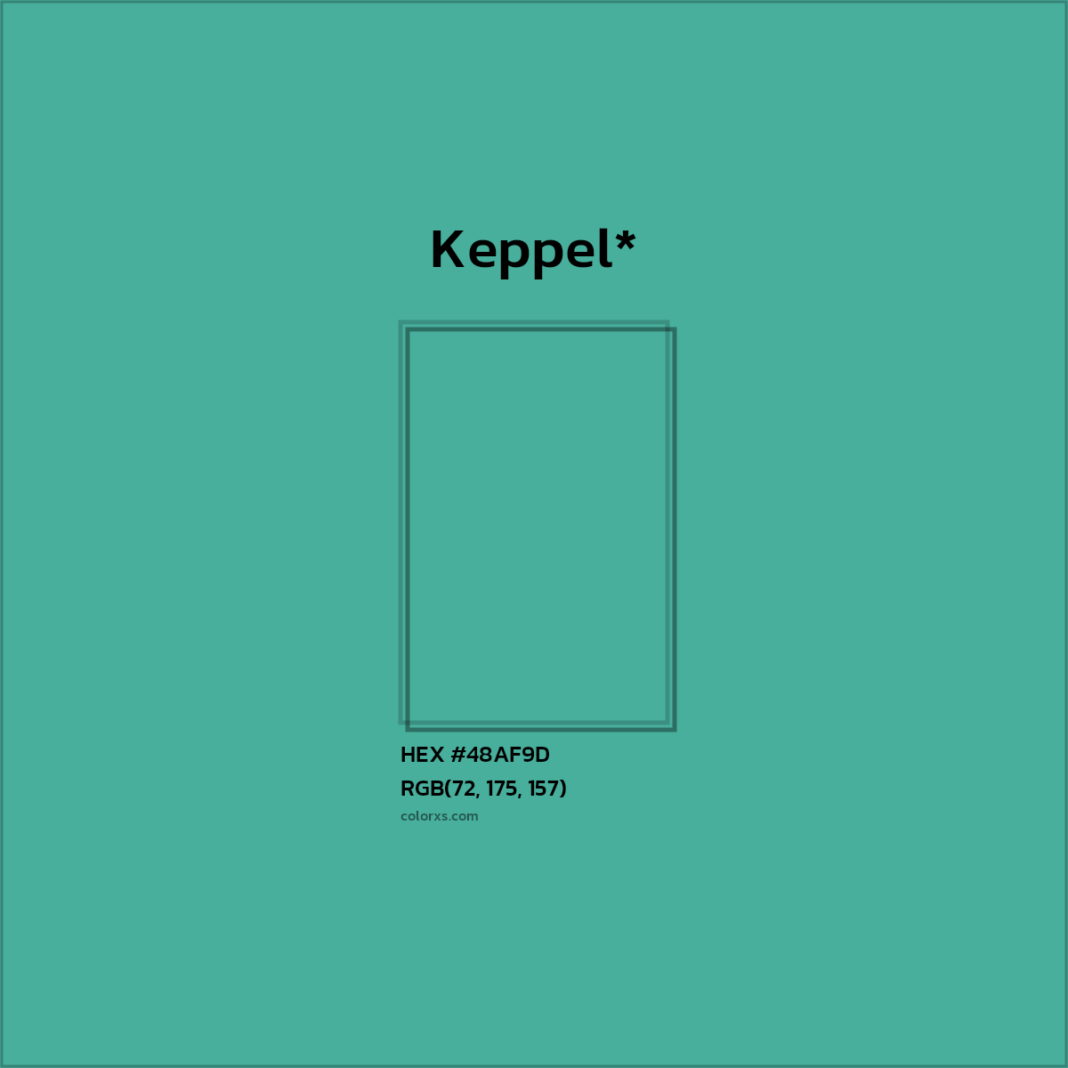 HEX #48AF9D Color Name, Color Code, Palettes, Similar Paints, Images