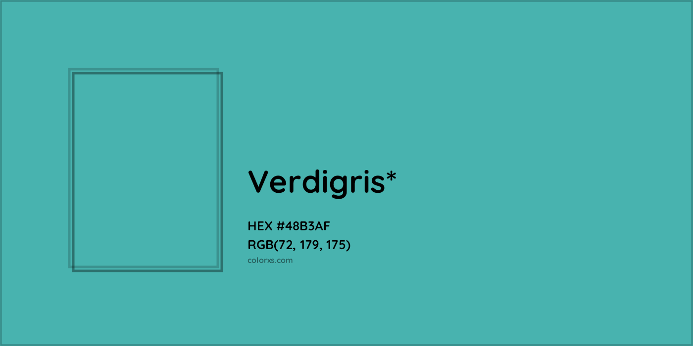 HEX #48B3AF Color Name, Color Code, Palettes, Similar Paints, Images