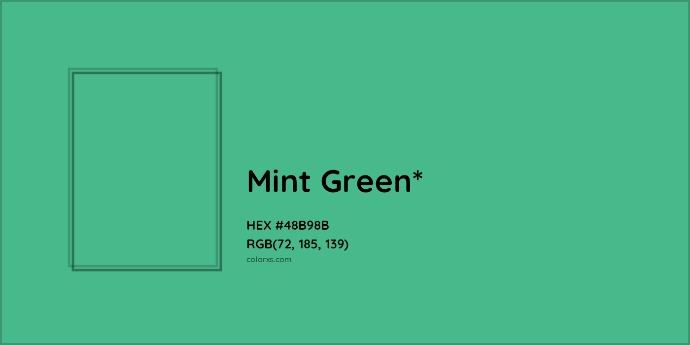 HEX #48B98B Color Name, Color Code, Palettes, Similar Paints, Images