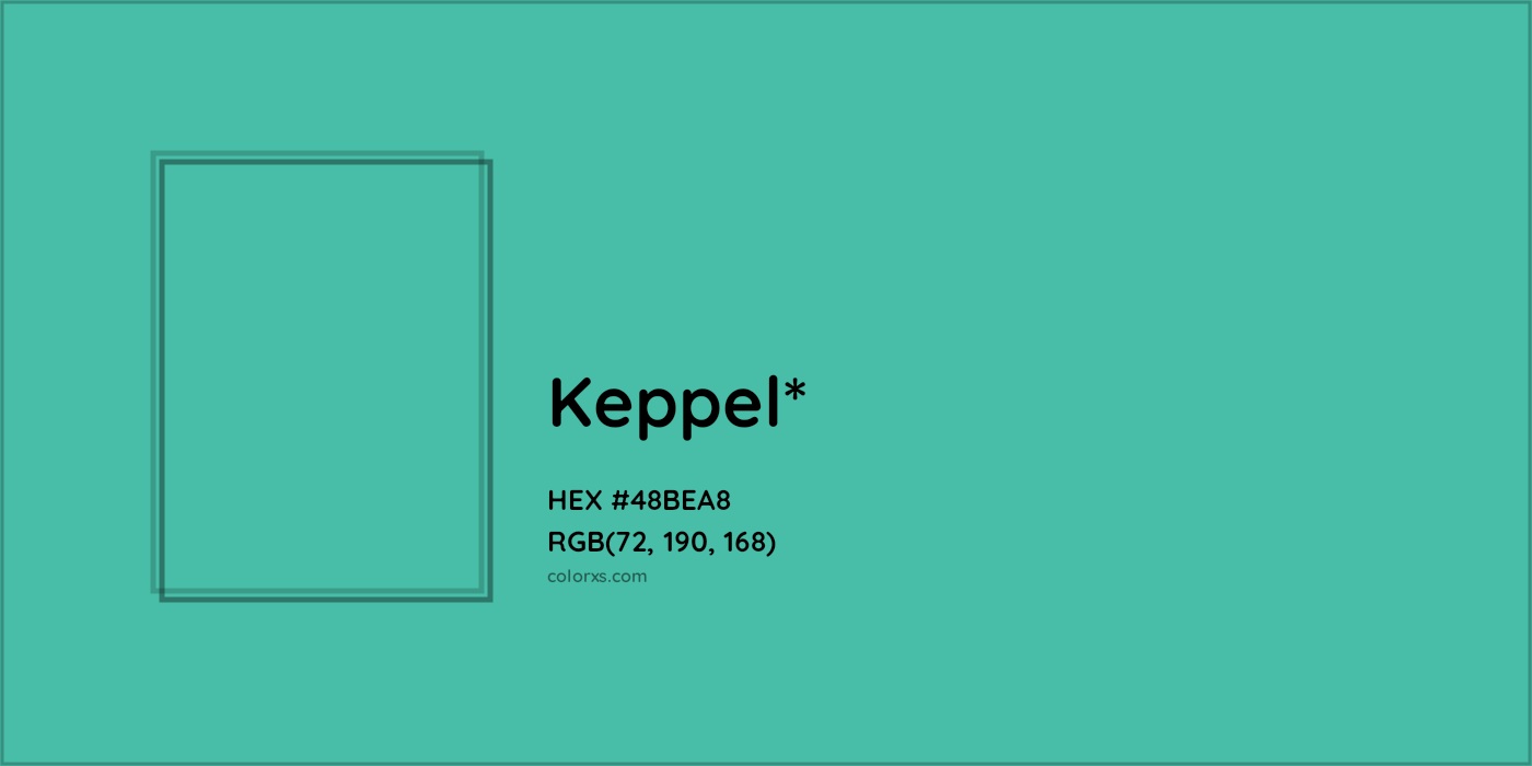 HEX #48BEA8 Color Name, Color Code, Palettes, Similar Paints, Images