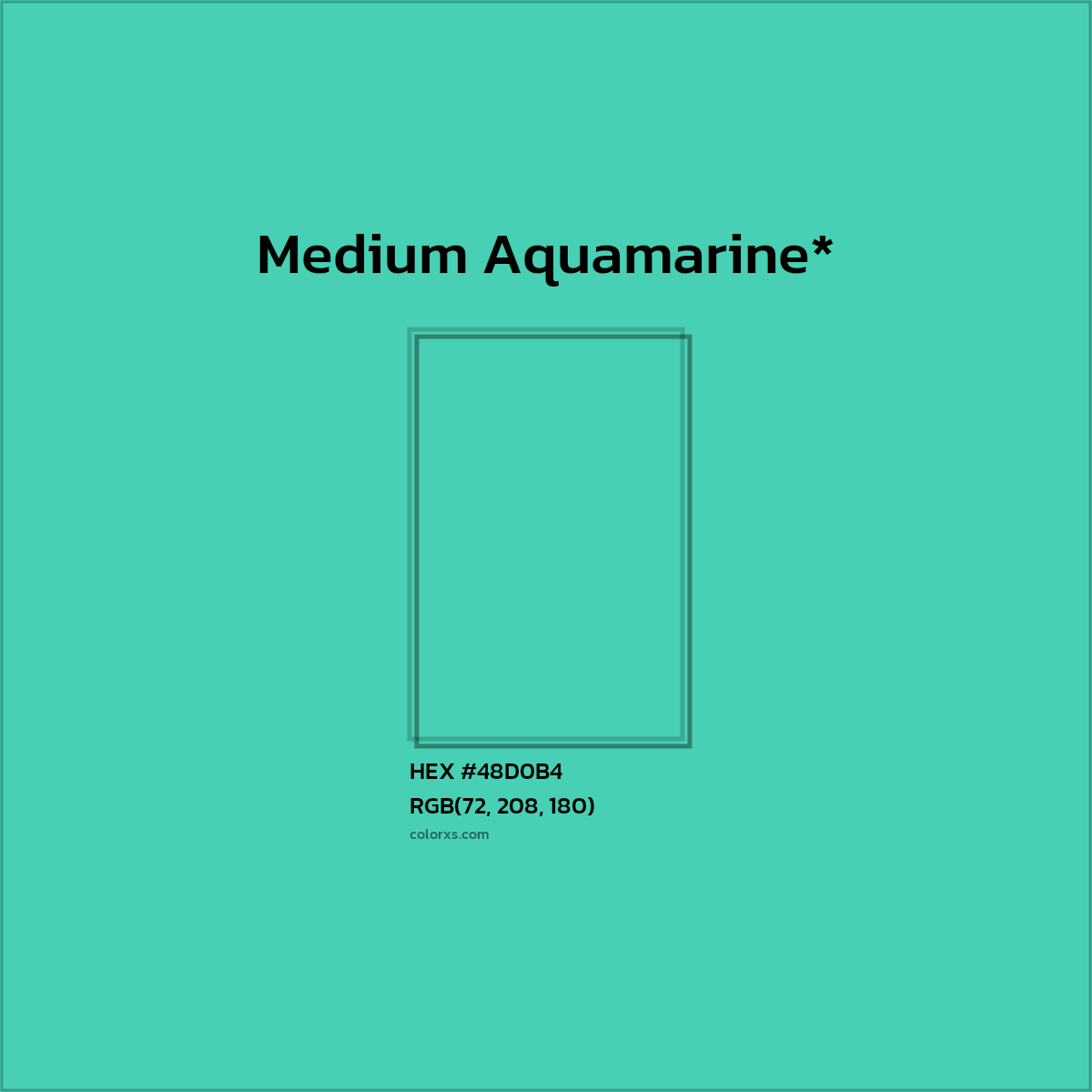 HEX #48D0B4 Color Name, Color Code, Palettes, Similar Paints, Images