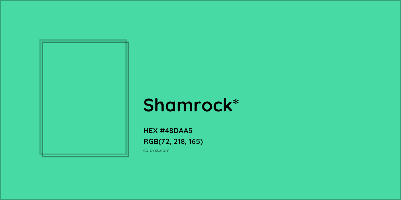 HEX #48DAA5 Color Name, Color Code, Palettes, Similar Paints, Images