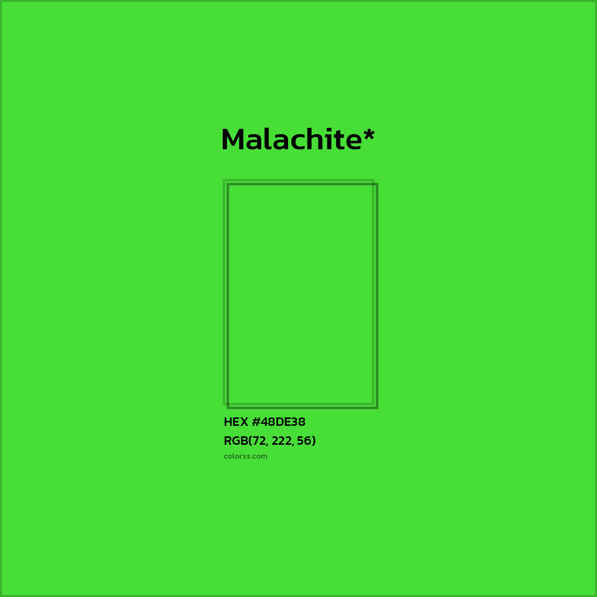 HEX #48DE38 Color Name, Color Code, Palettes, Similar Paints, Images