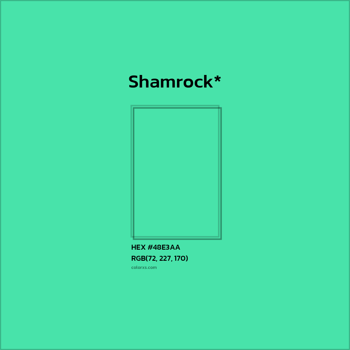HEX #48E3AA Color Name, Color Code, Palettes, Similar Paints, Images
