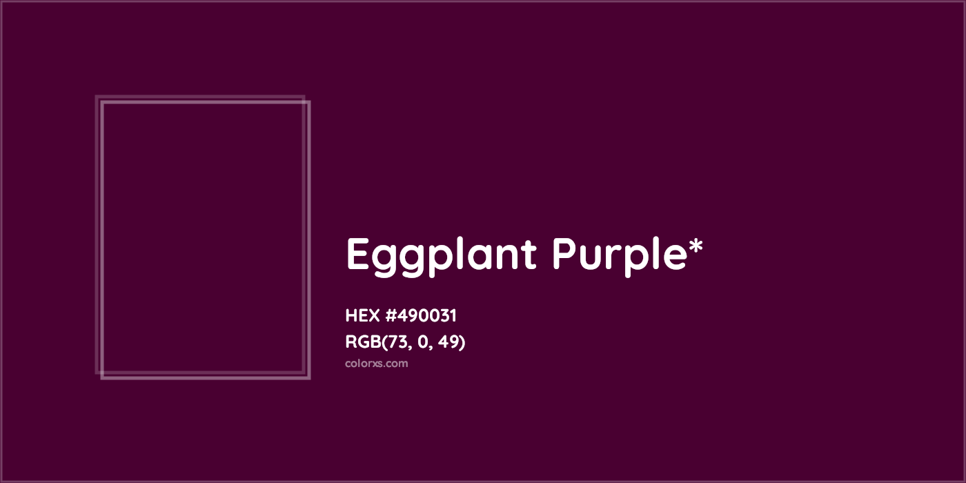 HEX #490031 Color Name, Color Code, Palettes, Similar Paints, Images