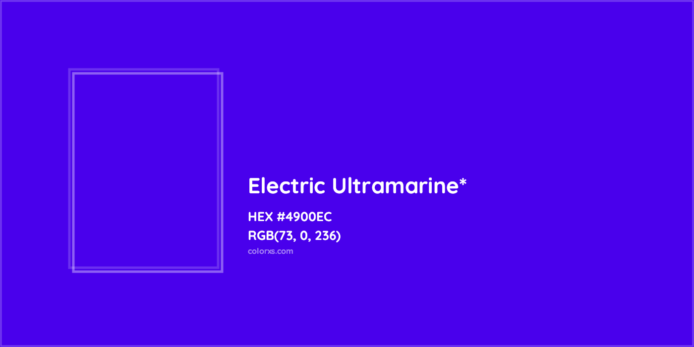 HEX #4900EC Color Name, Color Code, Palettes, Similar Paints, Images