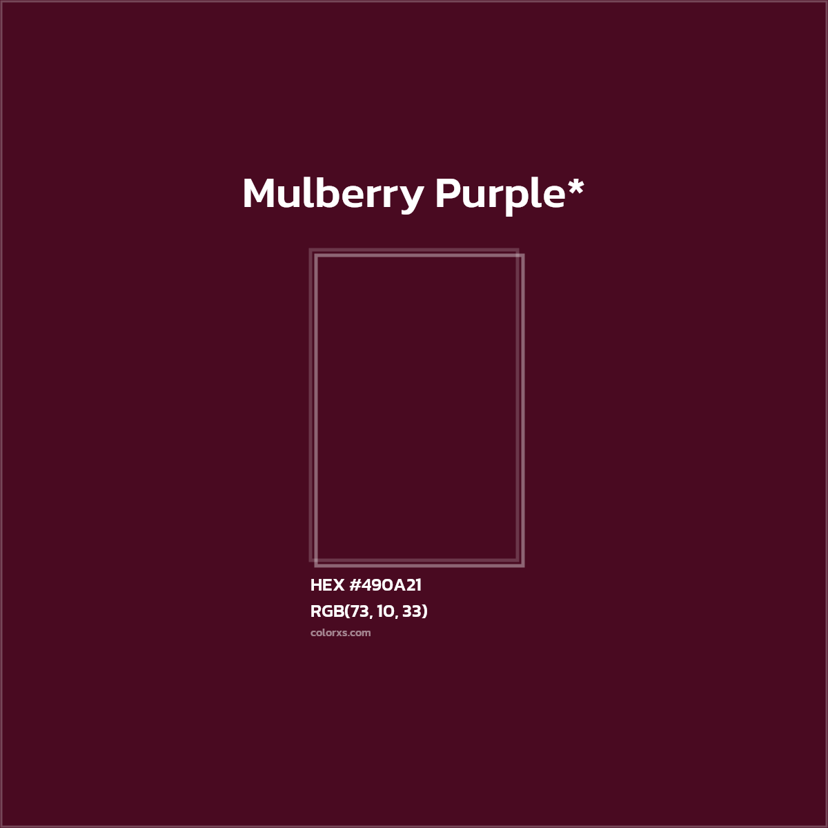 HEX #490A21 Color Name, Color Code, Palettes, Similar Paints, Images