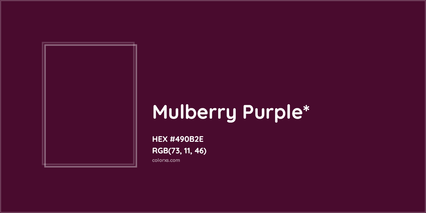 HEX #490B2E Color Name, Color Code, Palettes, Similar Paints, Images