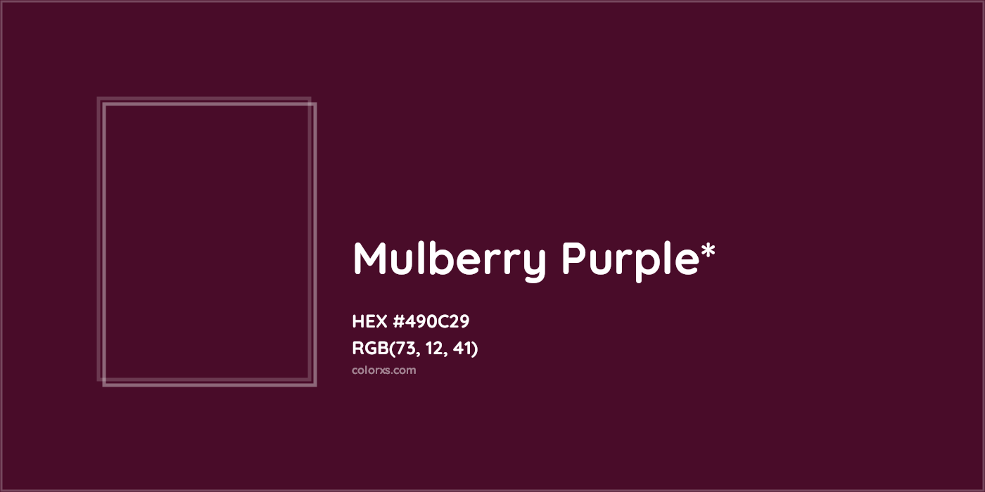 HEX #490C29 Color Name, Color Code, Palettes, Similar Paints, Images