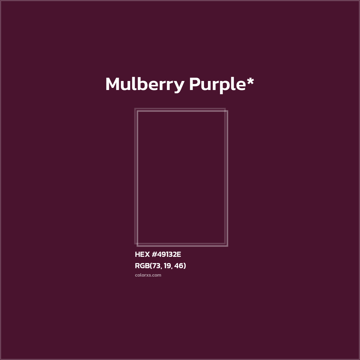HEX #49132E Color Name, Color Code, Palettes, Similar Paints, Images