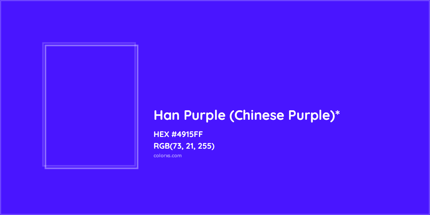 HEX #4915FF Color Name, Color Code, Palettes, Similar Paints, Images