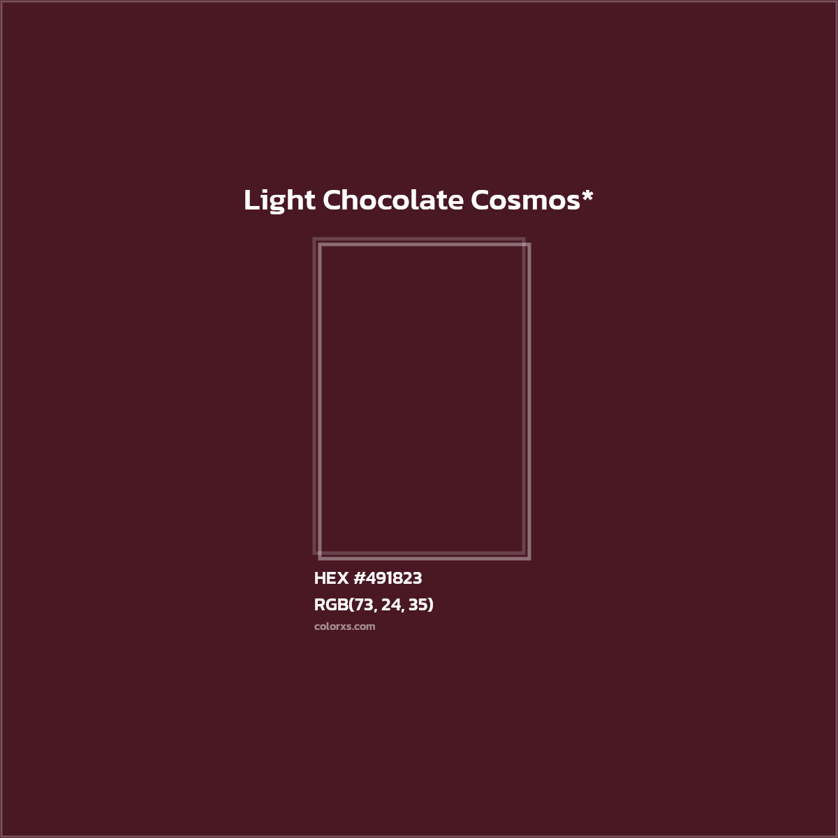 HEX #491823 Color Name, Color Code, Palettes, Similar Paints, Images