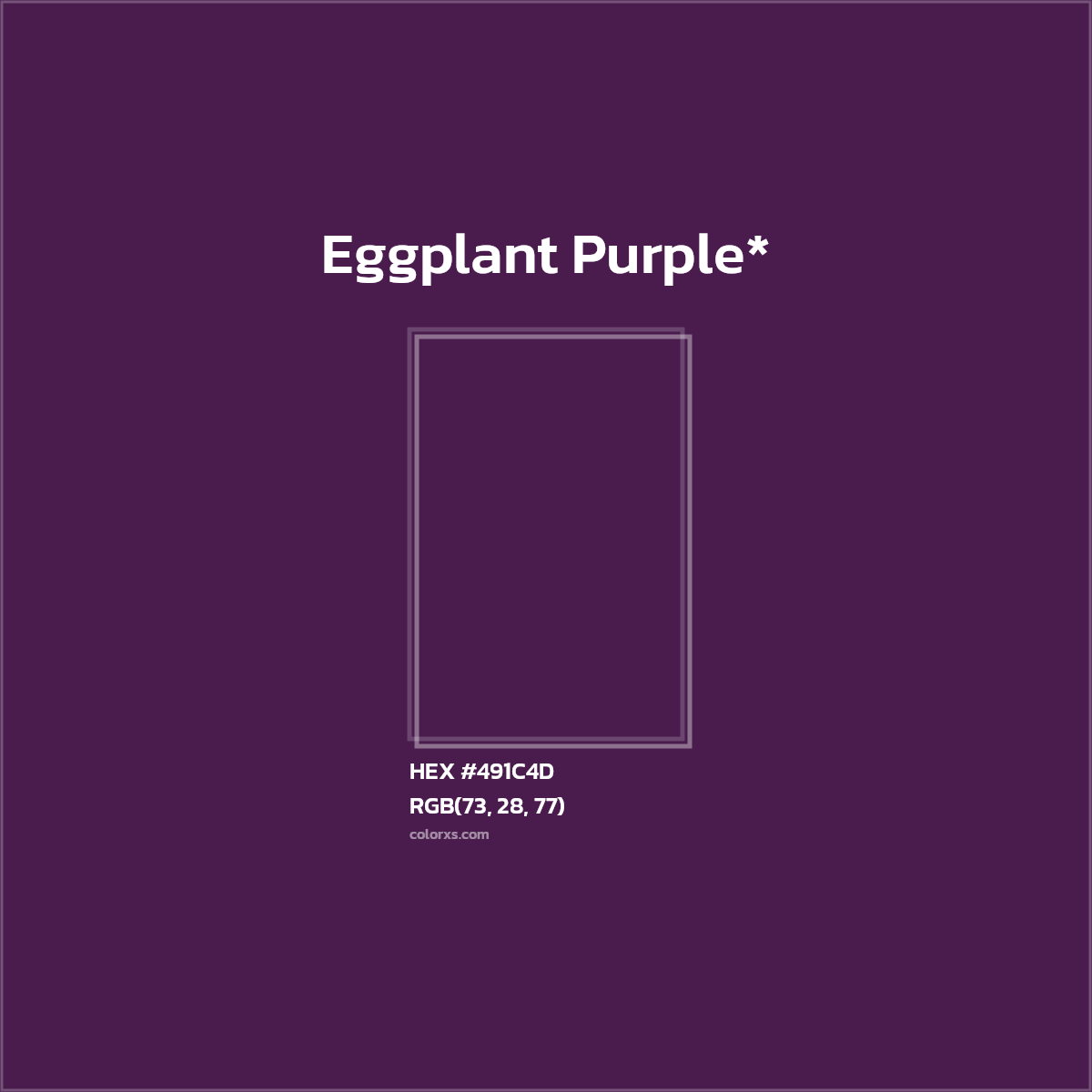 HEX #491C4D Color Name, Color Code, Palettes, Similar Paints, Images