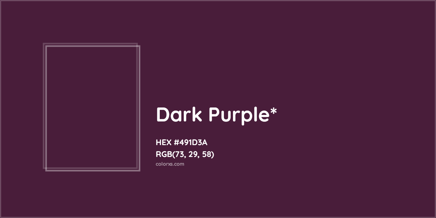 HEX #491D3A Color Name, Color Code, Palettes, Similar Paints, Images