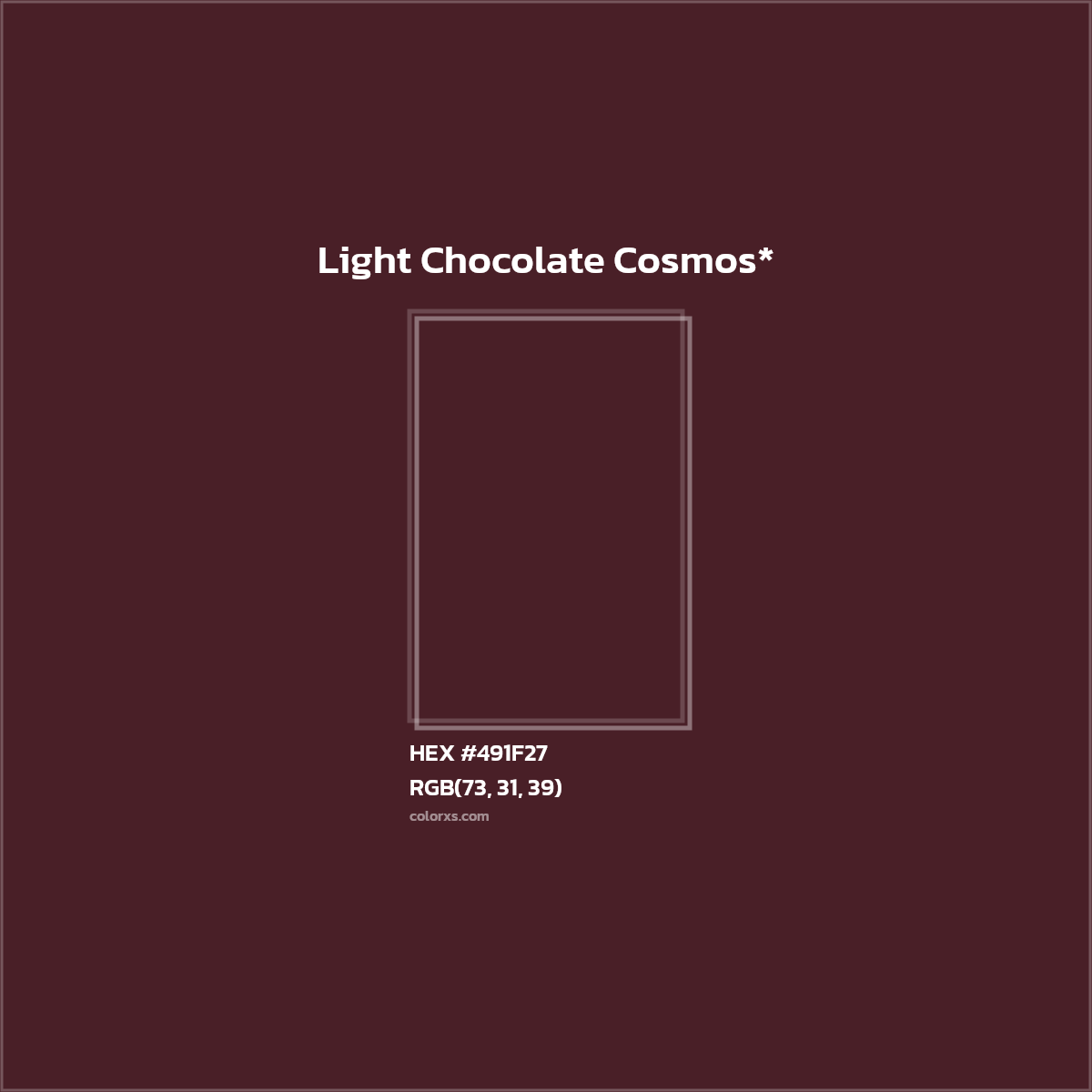 HEX #491F27 Color Name, Color Code, Palettes, Similar Paints, Images