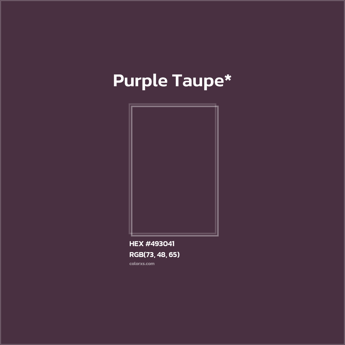 HEX #493041 Color Name, Color Code, Palettes, Similar Paints, Images