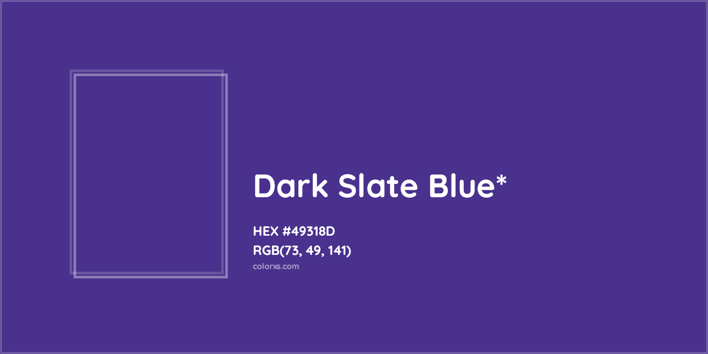 HEX #49318D Color Name, Color Code, Palettes, Similar Paints, Images