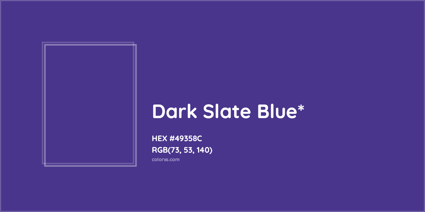 HEX #49358C Color Name, Color Code, Palettes, Similar Paints, Images