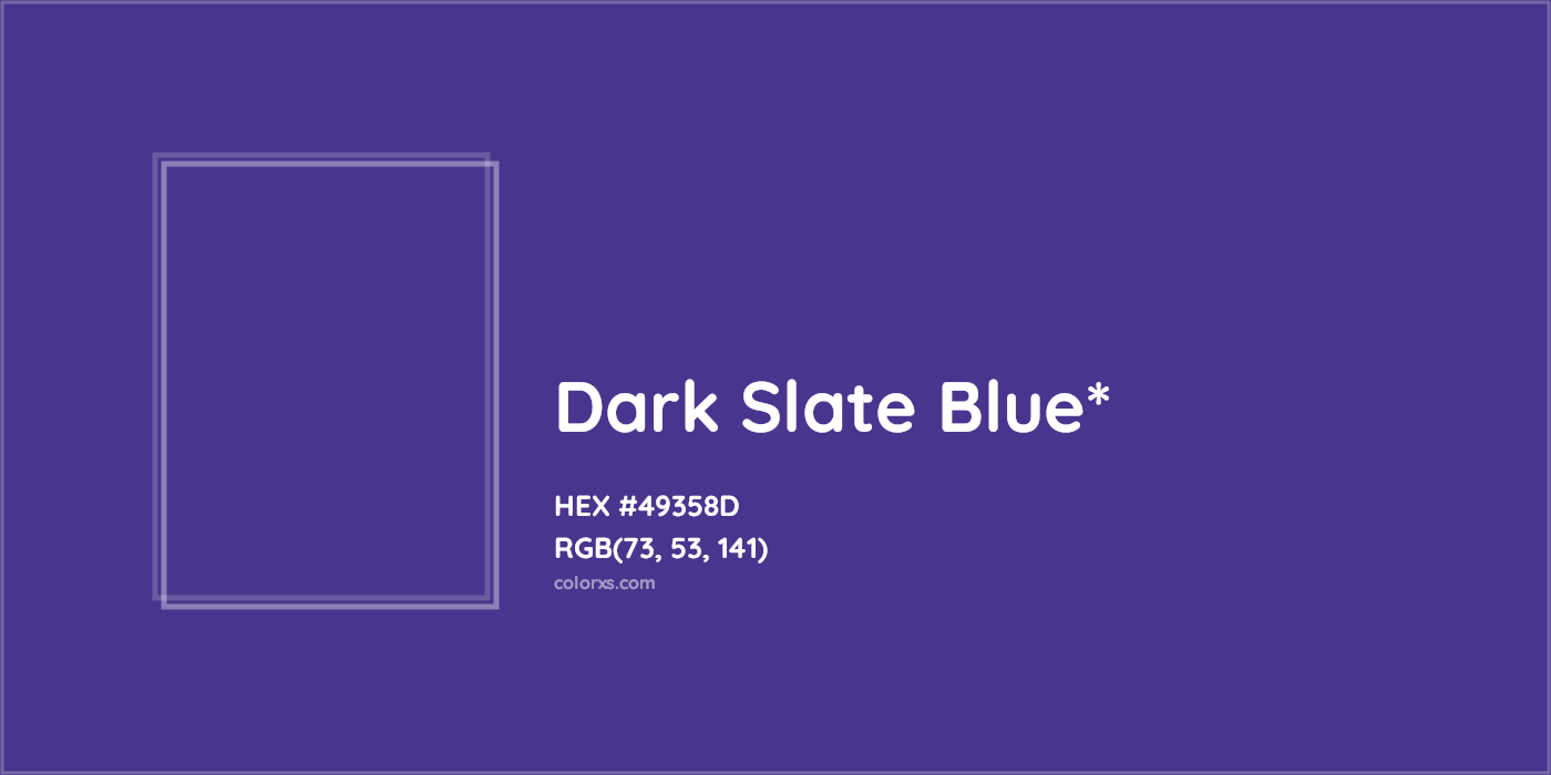 HEX #49358D Color Name, Color Code, Palettes, Similar Paints, Images