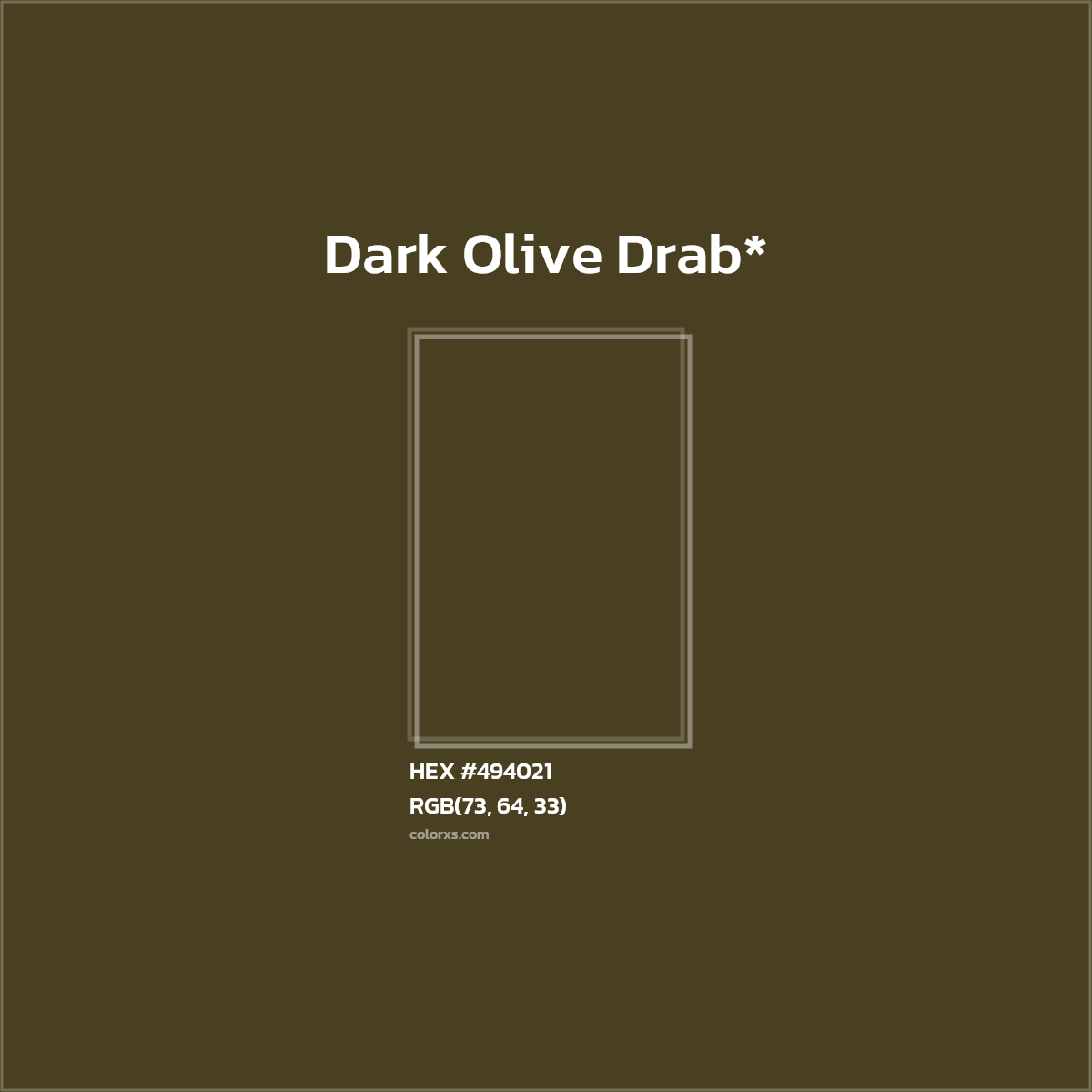 HEX #494021 Color Name, Color Code, Palettes, Similar Paints, Images
