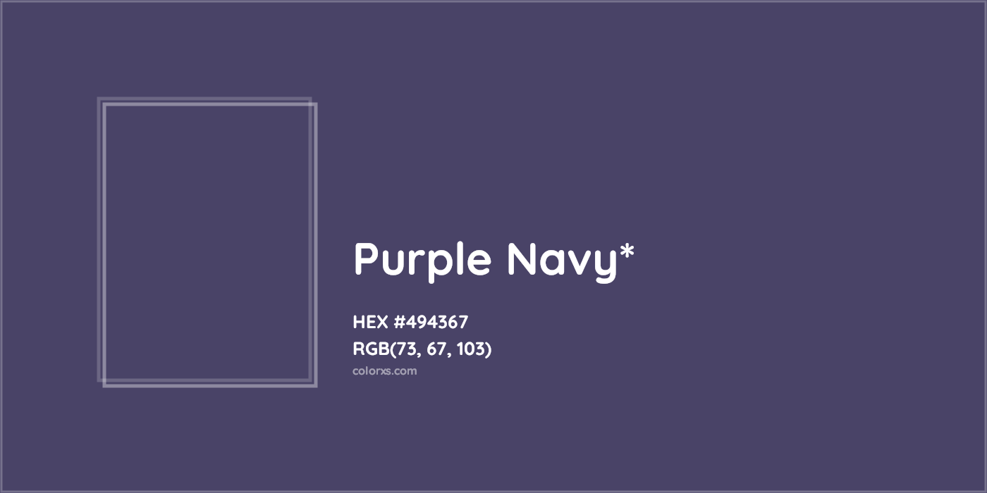 HEX #494367 Color Name, Color Code, Palettes, Similar Paints, Images