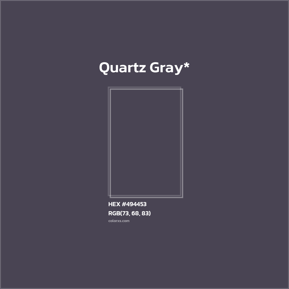 HEX #494453 Color Name, Color Code, Palettes, Similar Paints, Images