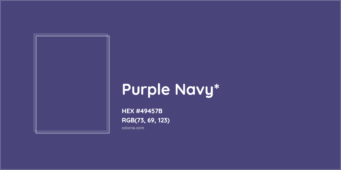 HEX #49457B Color Name, Color Code, Palettes, Similar Paints, Images